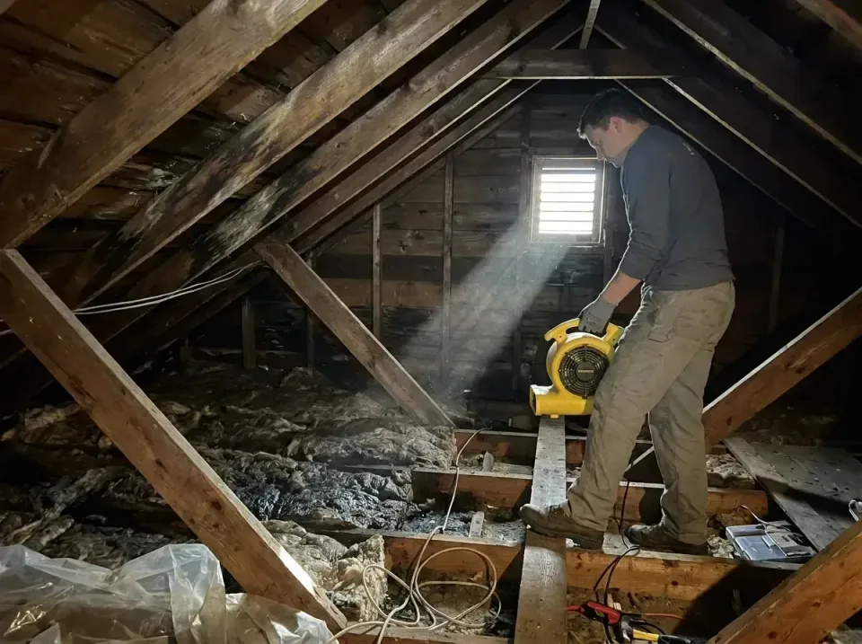 attic-water-damage-drying-proc-007 — frequently asked questions, Emergency Water Extraction & 24/7 Flood Response in Heath,…